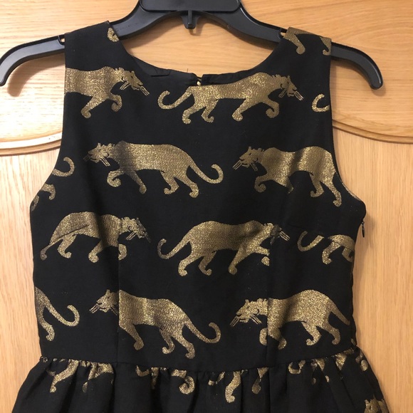 Anthropologie Eyedoll Panthere Cocktail Dress Sz 0 - Picture 3 of 8